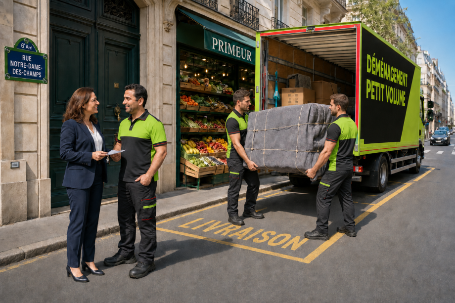 Petit déménagement dans le 6ᵉ arrondissement de Paris.