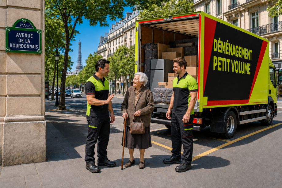 Petit déménagement dans le 7ᵉ arrondissement de Paris.